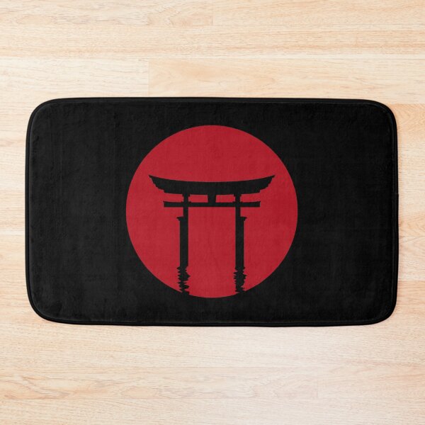 Item preview, Japanese Torii Gate Red Sun Silhouette (on black) designed and sold by STUDIO-72.