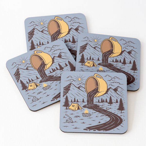 Item preview, Outdoor Mountain Adventure Coffee River Camping designed and sold by ozunu.