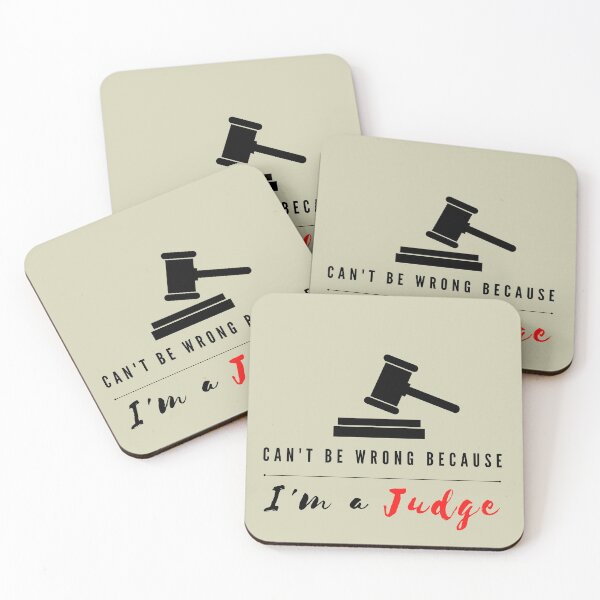 Item preview, Can't be Wrong because I'm a Judge Typography designed and sold by CreativeCornerIndia.