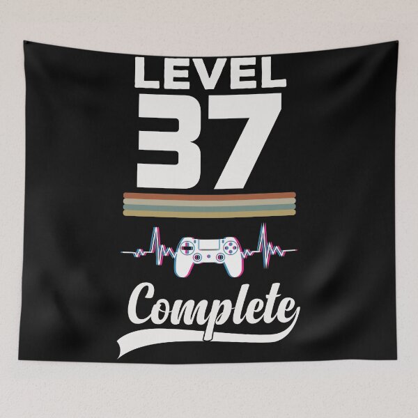 Item preview, Level 37 Complete - Born in 1984 Gaming - 37th Birthday Anniversary Video Game Father's Day Christmas Present designed and sold by ALITOPRINCE.