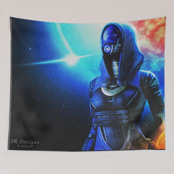 Item preview, Mass Effect: Tali'Zorah (Tali) Digital Flag Painting designed and sold by Visual Resolutions.