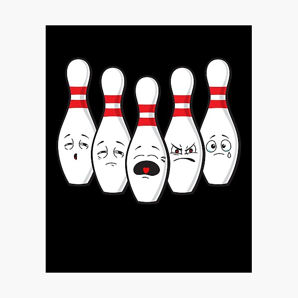 Item preview, Bowling Pins Bowling Bowler Sports designed and sold by MooonTees.