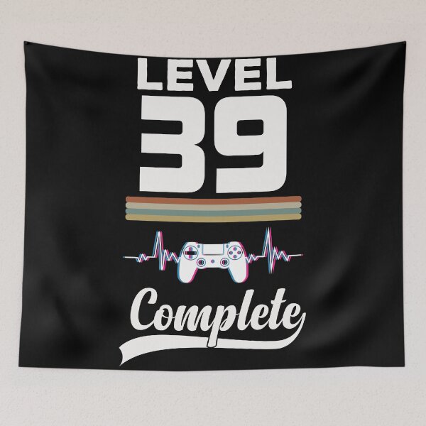 Item preview, Level 39 Complete - Born in 1982 Gaming - 39th Birthday Anniversary Video Game Father's Day Christmas Present designed and sold by ALITOPRINCE.