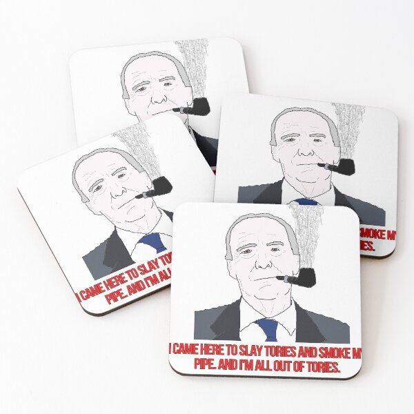 Item preview, Tony Benn With Pipe: Tory Slayer designed and sold by RevolutionInPaint.