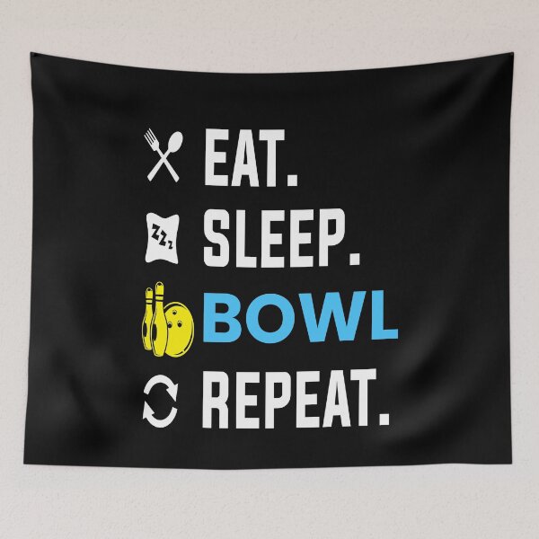 Item preview, Eat Sleep Bowl Bowling Bowler Sports designed and sold by MooonTees.