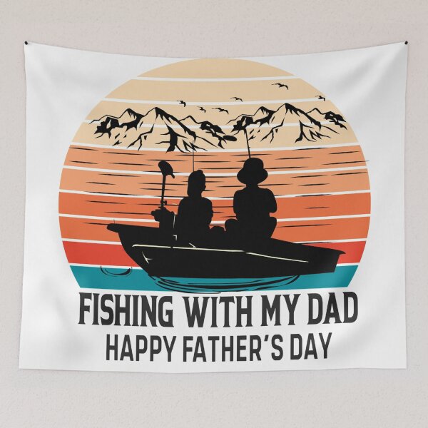 Item preview, Fishing With Dad Happy Fathers Day designed and sold by marytrou.