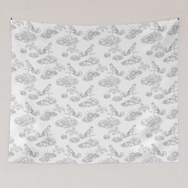 Item preview, Noncolored Fairytale Weather Forecast Print designed and sold by lissantee.