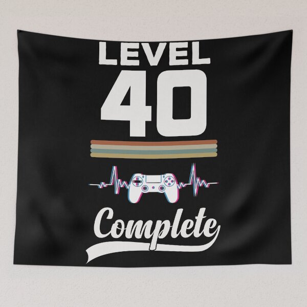 Item preview, Level 40 Complete - Born in 1981 Gaming - 40th Birthday Anniversary Video Game Father's Day Christmas Present designed and sold by ALITOPRINCE.
