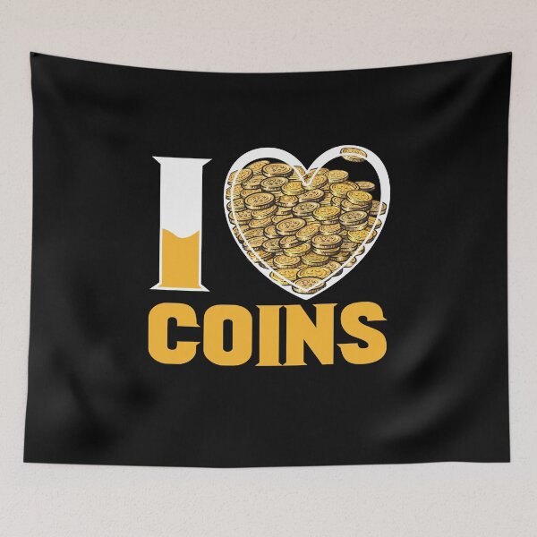 Item preview, I Love Coins Collecting Collector Coin designed and sold by MooonTees.