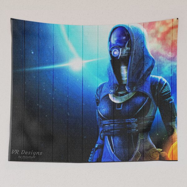 Item preview, Mass Effect: Tali'Zorah (Tali) Digital Wood Painting designed and sold by Visual Resolutions.