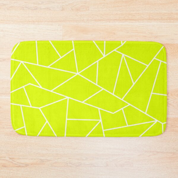 Item preview, Chartreuse Yellow White Mosaic Lines designed and sold by rewstudio.