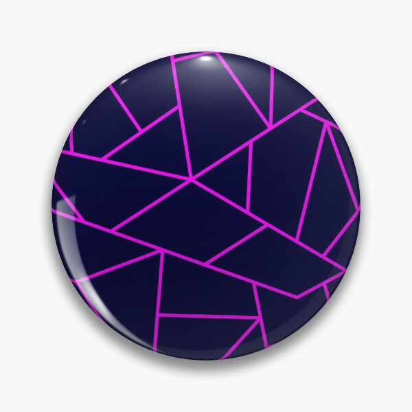Item preview, Magenta Mosaic Lines On Navy Blue designed and sold by rewstudio.