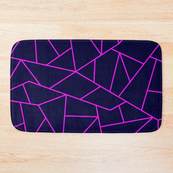 Item preview, Magenta Mosaic Lines On Navy Blue designed and sold by rewstudio.