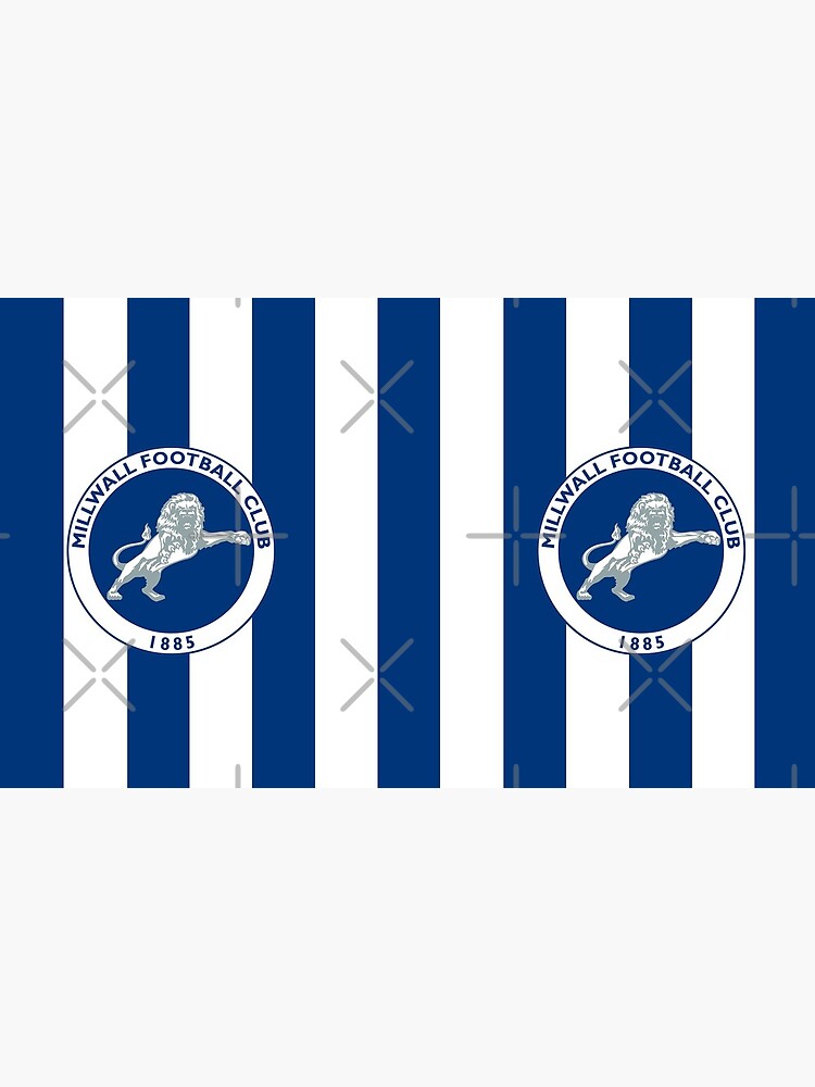 Millwall FC logo with stripes | Metal Print