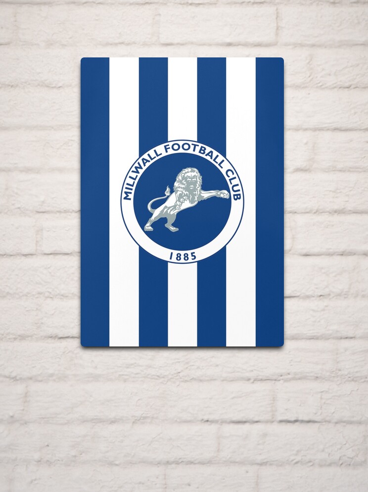 Millwall FC logo with stripes | Metal Print