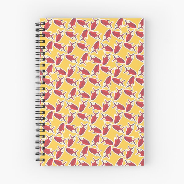 Item preview, Red Gray Fish Pattern designed and sold by syfufi.