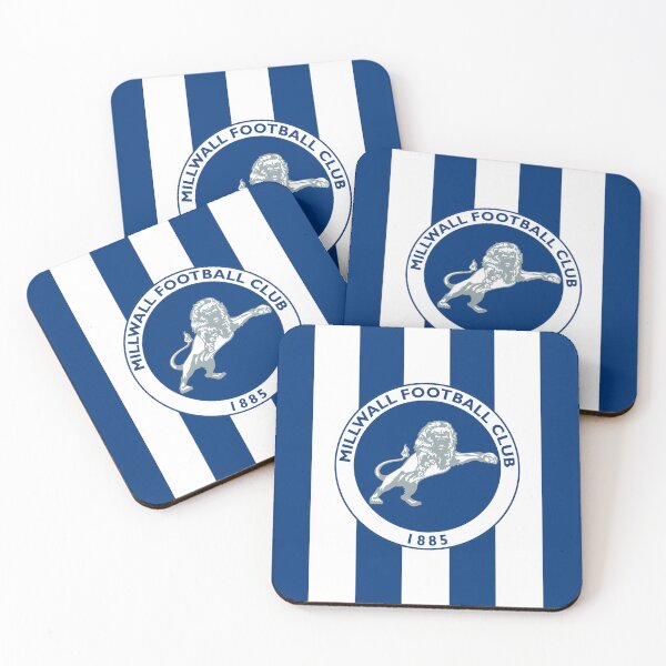 Item preview, Millwall FC logo with stripes designed and sold by Etchedclothing.