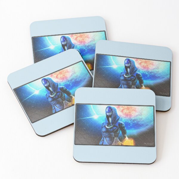 Aperçu de l'œuvre Mass Effect : Tali'Zorah (Tali) Peinture numérique sur verre créée et vendue par Visual Resolutions.