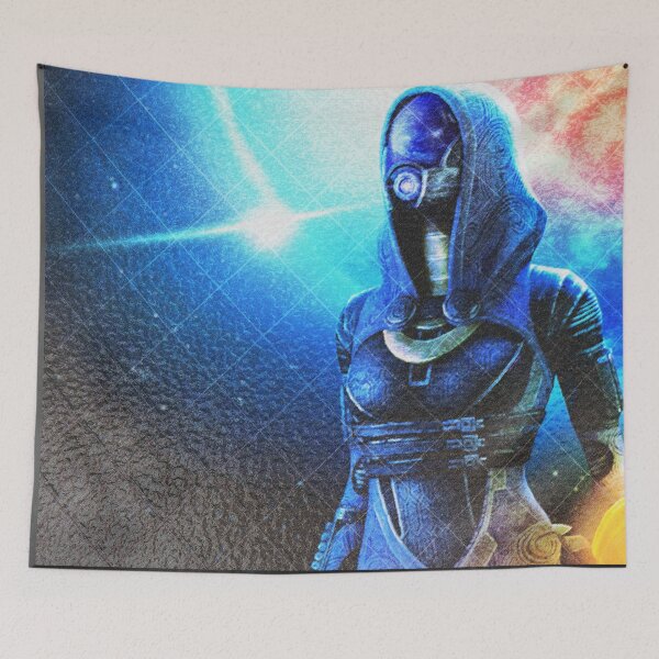 Item preview, Mass Effect: Tali'Zorah (Tali) Digital Glass Painting designed and sold by Visual Resolutions.