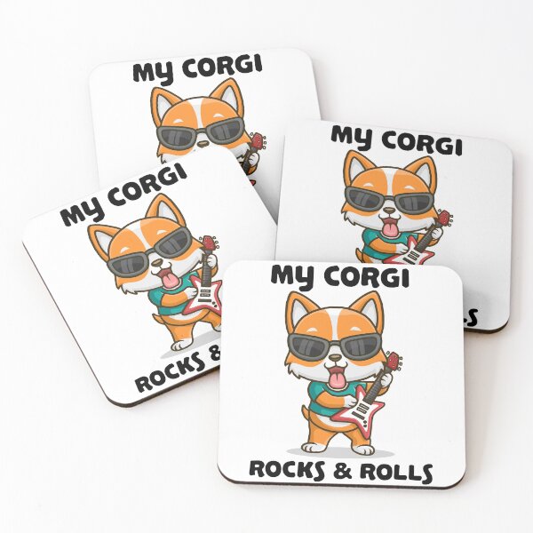 Item preview, My Corgi Rocks and Rolls Funny Corgis Dog Puppy Design designed and sold by Shoebob.