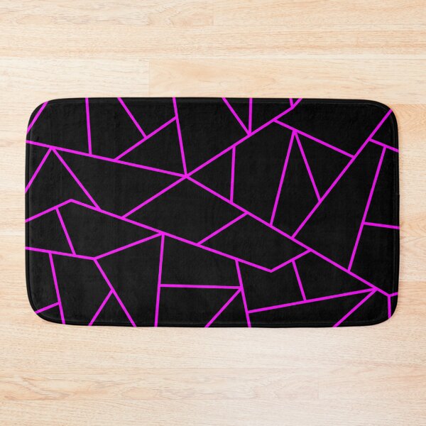 Item preview, Magenta Mosaic Lines On Black designed and sold by rewstudio.