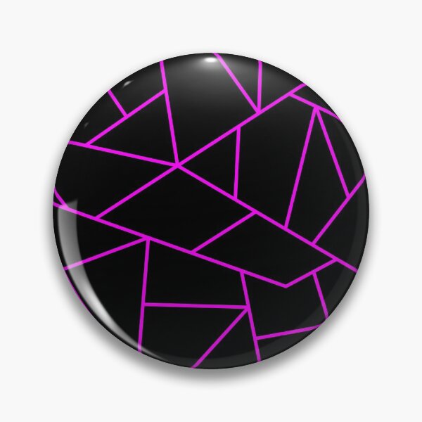 Item preview, Magenta Mosaic Lines On Black designed and sold by rewstudio.