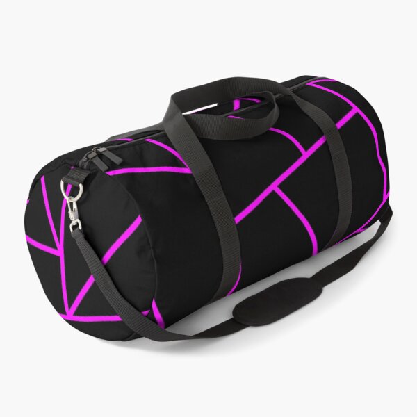 Item preview, Magenta Mosaic Lines On Black designed and sold by rewstudio.