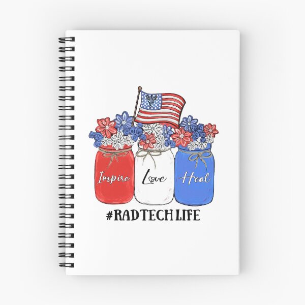 Item preview, Inspire Love Heal Nurse Life Rad Tech Life American Flag designed and sold by AlisonWalsh24.