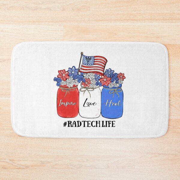 Item preview, Inspire Love Heal Nurse Life Rad Tech Life American Flag designed and sold by AlisonWalsh24.