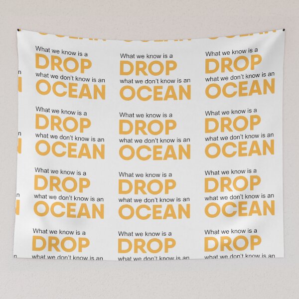Item preview, What we know is a drop what we dont know is an ocean designed and sold by chococaramels.