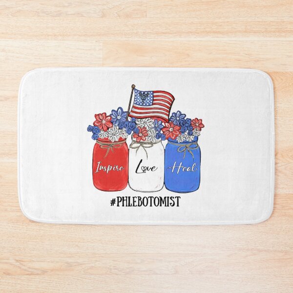 Item preview, Inspire Love Heal Nurse Life Phlebotomist American Flag designed and sold by AlisonWalsh24.