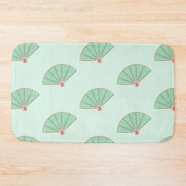 Item preview, Green fan designed and sold by linooa.