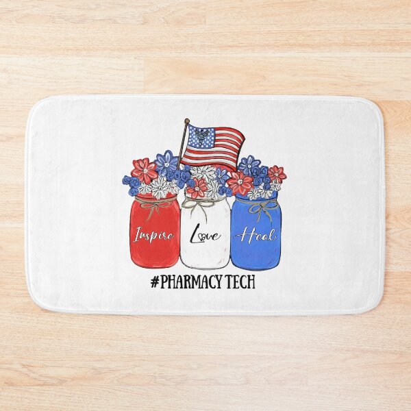 Item preview, Inspire Love Heal Nurse Life Pharmacy Tech American Flag designed and sold by AlisonWalsh24.