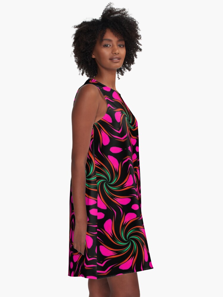 Alternate view of Arcadia Red Flower 1 A-Line Dress