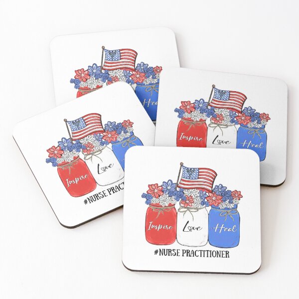 Item preview, Inspire Love Heal Nurse Life Nurse Practitioner American Flag designed and sold by AlisonWalsh24.