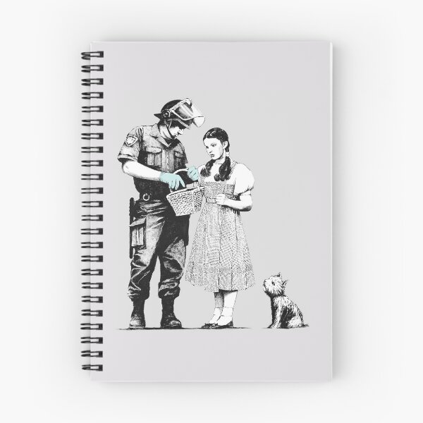 Item preview, Banksy Stop and Search Dorothy and Toto and police officer Street art graffiti designed and sold by MindChirp.