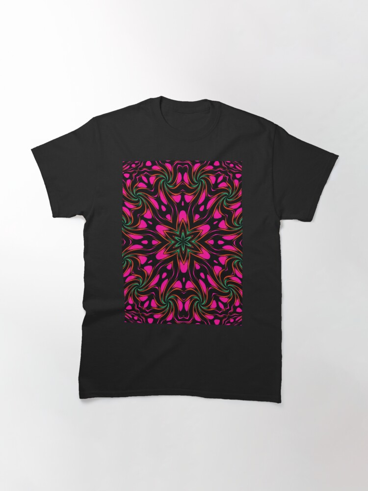 Thumbnail 3 of 7, Classic T-Shirt, Arcadia Red Flower 2 designed and sold by vkdezine.