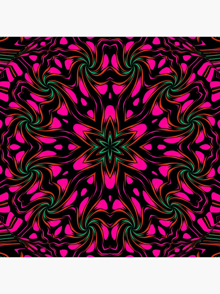 Thumbnail 3 of 3, Sticker, Arcadia Red Flower 2 designed and sold by vkdezine.