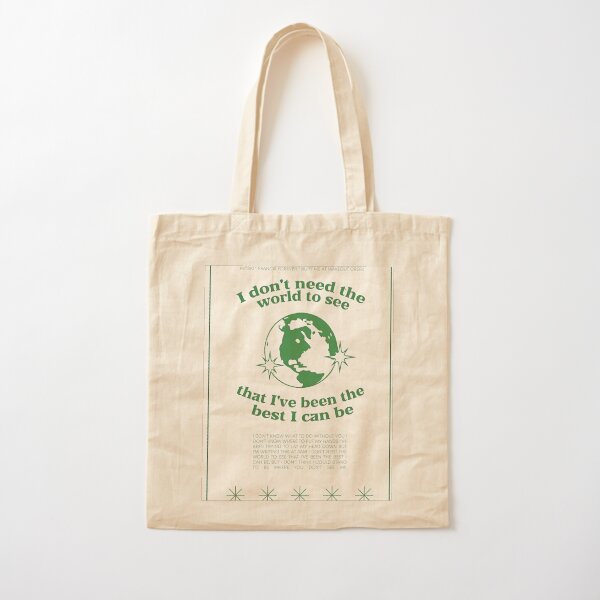 Francis Forever Lyrics Poster Cotton Tote Bag