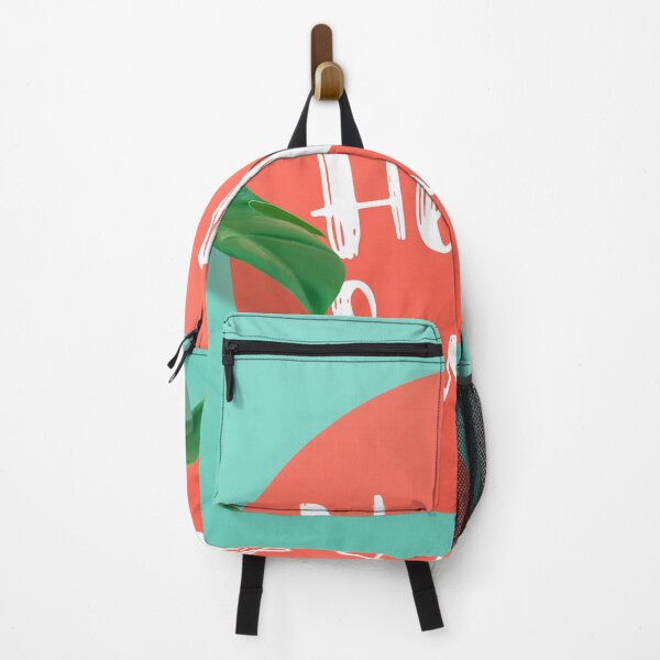 Item preview, hello summer text with tropical leaf color fashion background designed and sold by Strale25kv.