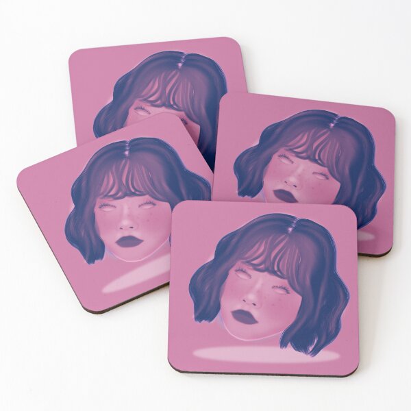 Item preview, Pink Floating Head Digital Art Print designed and sold by EricaRobsonArt.