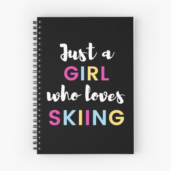 Item preview, Just a girl who loves skiing designed and sold by TheGreenGoat.