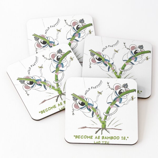 Item preview, LAO TZU "BECOME AS BAMBOO IS", Philsophical cartoon & quote designed and sold by letiziahoffmann.