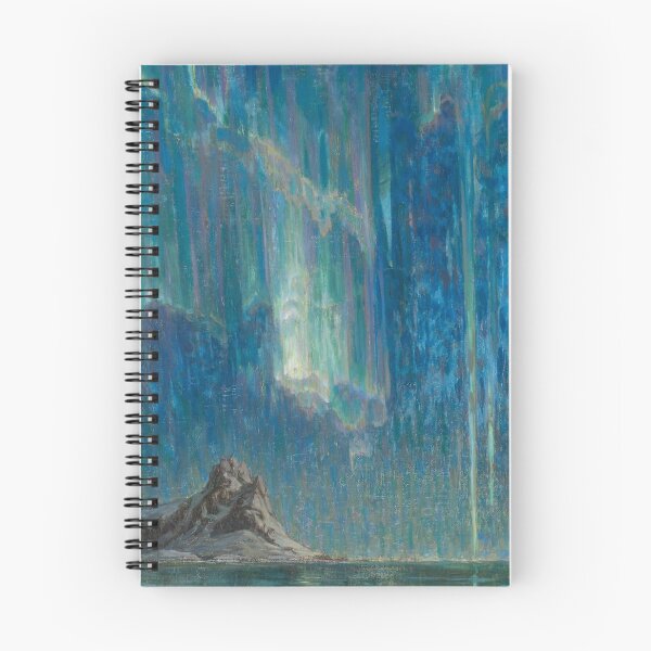 Item preview, Anna Boberg's Northern Lights, Study from northern Norway, public domain designed and sold by Jpsmyth.