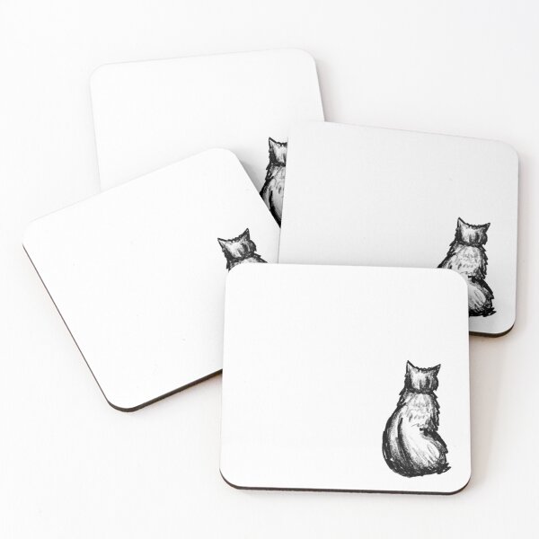 Item preview, Charcoal Cat Sketch Digital Art designed and sold by EricaRobsonArt.