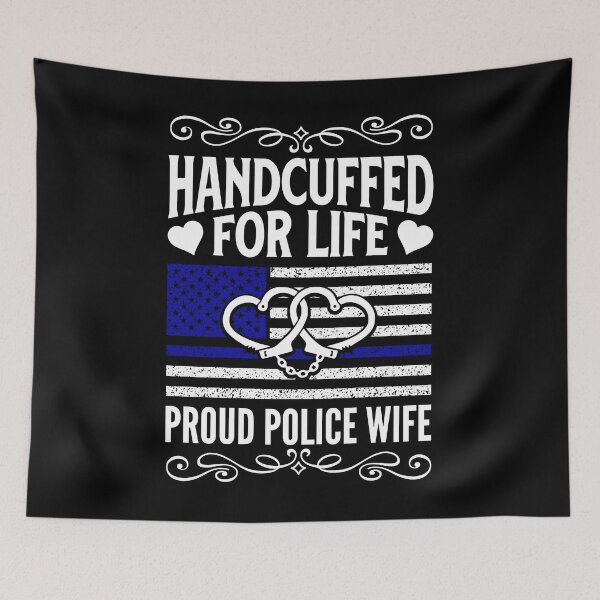 Item preview, Proud Police Wife Decorative Design designed and sold by emacitygallery.