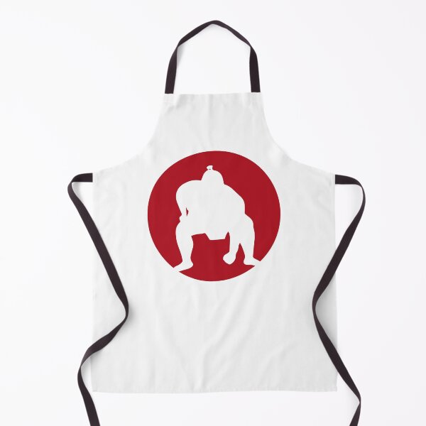 Item preview, Sumo Wrestler Red Sun Silhouette (on white) designed and sold by STUDIO-72.