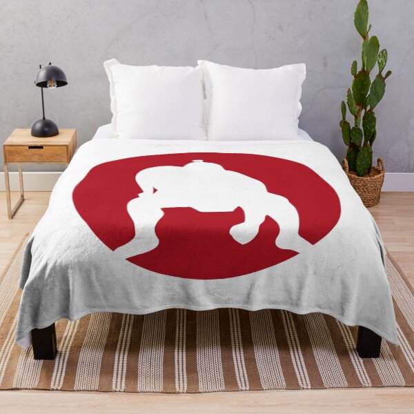 Item preview, Sumo Wrestler Red Sun Silhouette (on white) designed and sold by STUDIO-72.