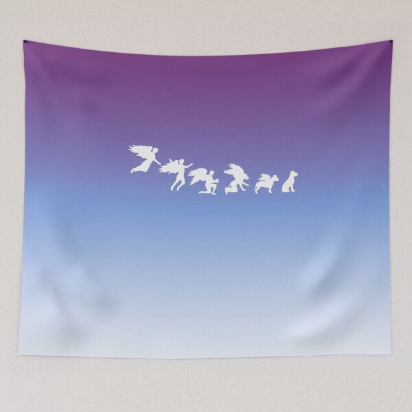Item preview, Pitbull Stafforshire Terrier evolution angel dog motif designed and sold by Brinax.