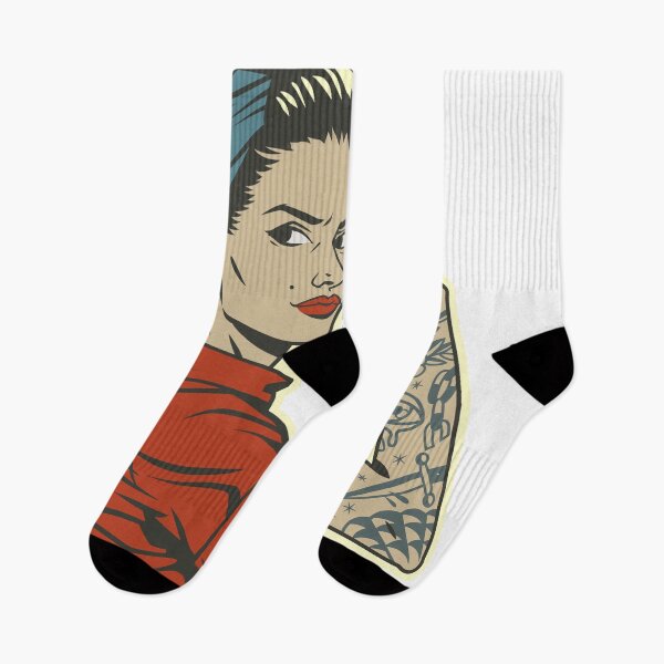 Item preview, the girl with tattoos designed and sold by Olga-Bakushkina.